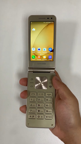 Original entsperrt Samsung Galaxy Folder 2 G160N LTE 4G 8,0 MP Smartphone 1 SIM - Bild 2 von 23