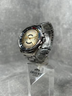 Rare Vintage Near Mint Orient Multi Year Calendar Automatic Watch EU03-C0 JAPAN