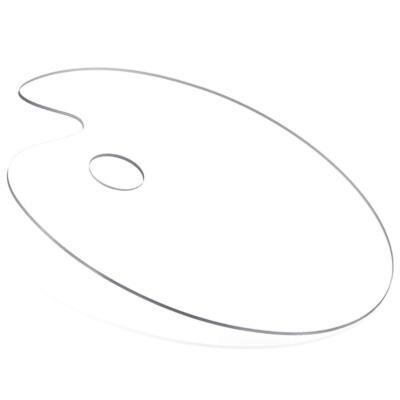 Professional Grade Clear Acrylic Paint Palette - Perfect for Artists! Large Oval