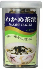 2 Japanese Ajishima Foods WAKAME CHAZUKE Furikake Rice Seasoning  1.7oz