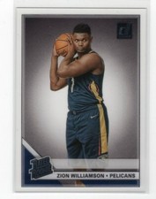 2019 PANINI DONRUSS CLEARLY RATED ROOKIE RC V51 VARIATION SP ZION WILLIAMSON !!!