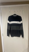 NWOT U. S. POLO ASSN. Men  s V Neck, Long Sleeve Sweater Size Large
