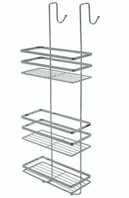 NEU 3 ETAGEN GROß CHROM HÄNGEND BAD ORGANISER DUSCHSTANGE CADDY AUFBEWAHRUNG