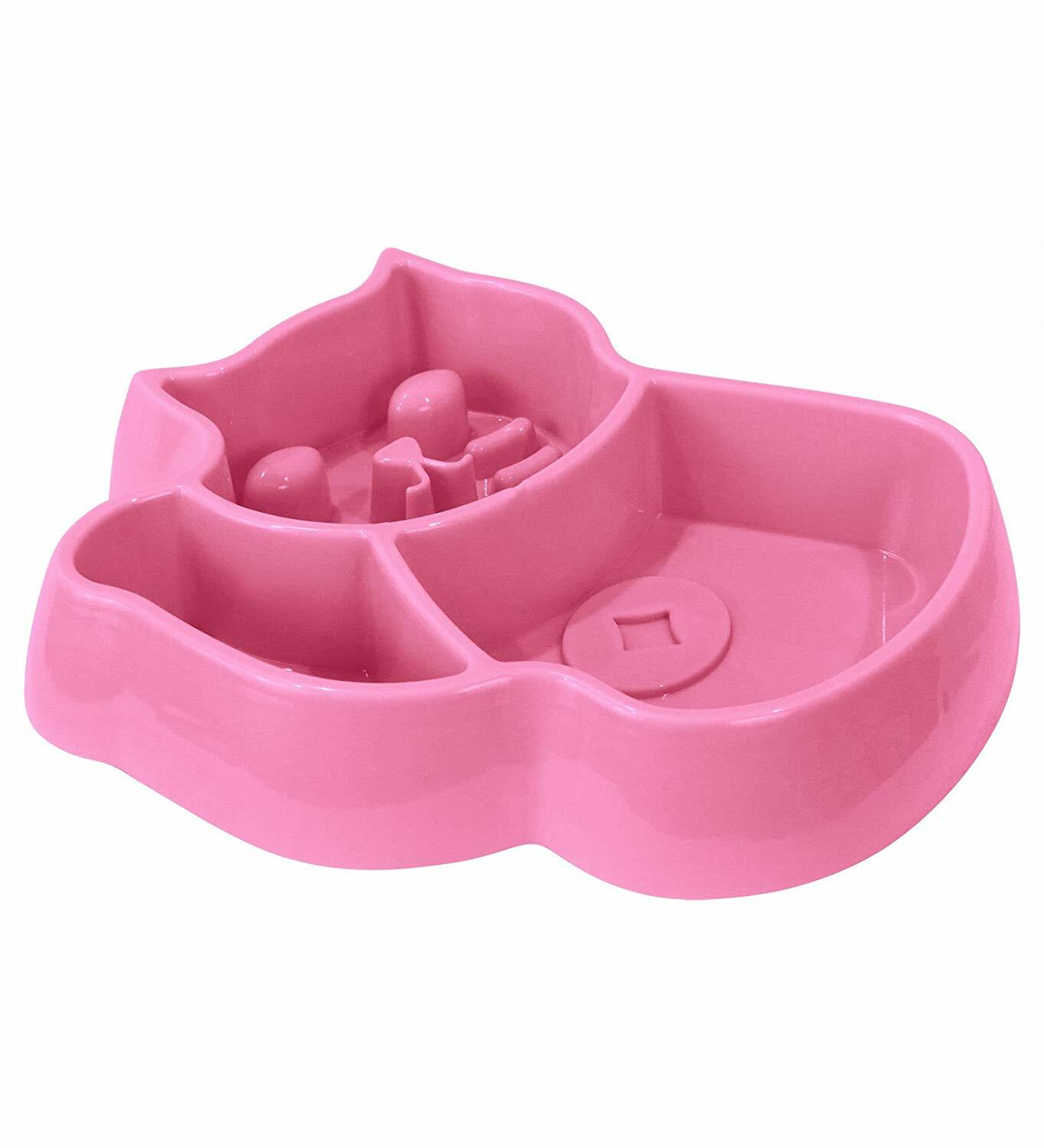Dish Pink Cats Kittens Small Dog Food Water Bowl Adorable Bpa Free