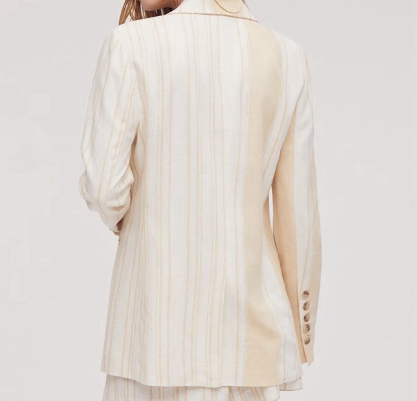 ☆Sam Edelman☆ENOLA TWO TONE BLAZER Sam Edelman Enola Two Tone Blazer - Women's Size L, Linen