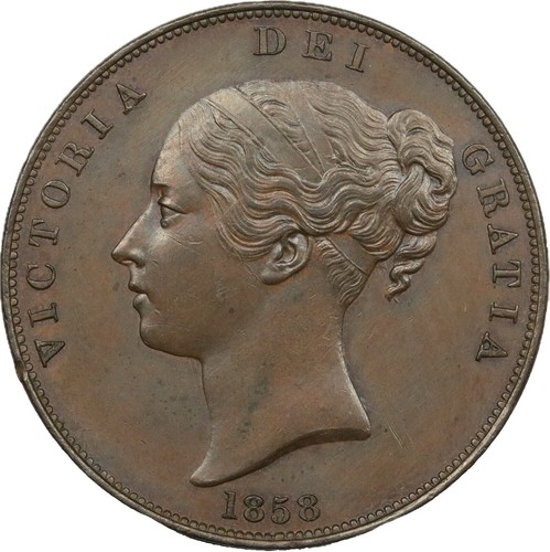 Great Britain 1858 Penny K-739 NGC AU58 BN LARGE DATE W/O WW | eBay