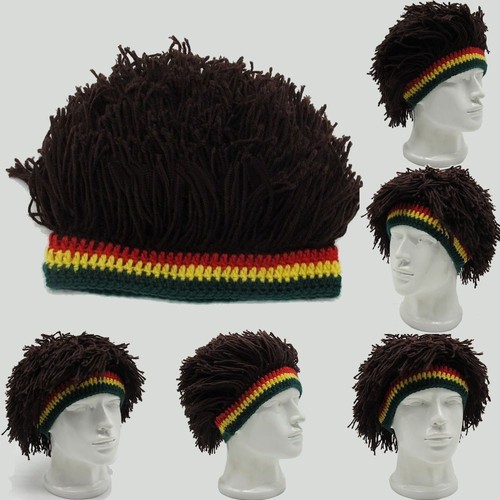 CAPPELLO CON TRECCE TRECCINE RASTA BOB MARLEY UOMO DONNA UNISEX - TAGLIA  UNICA | eBay