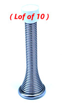 3 In Commercial Flexible Spring Door Stop Chrome 806376 Lot of 10
