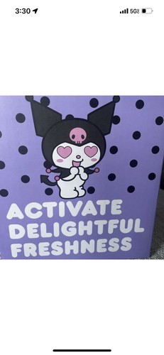 Kuromi Ceramic Reed Diffuser Lavender Scented Oil Sanrio Hello Kitty NEW - Picture 4 of 6