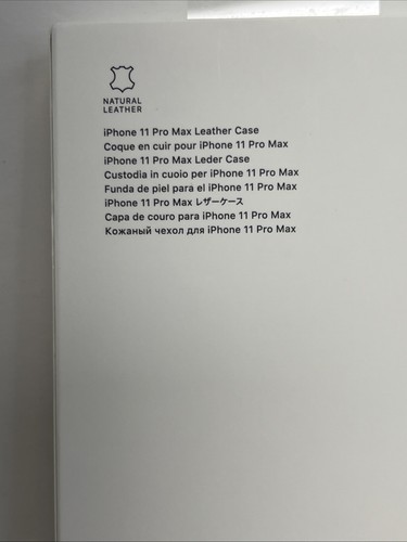 Custodia a scatto originale in vera pelle Apple per iPhone 11 Pro Max - Rosso - Foto 5 di 5