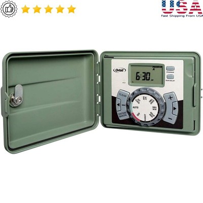 9-Station Outdoor Sprinkler Timer Easy Setup Smart Watering Cycle Soak Delay New