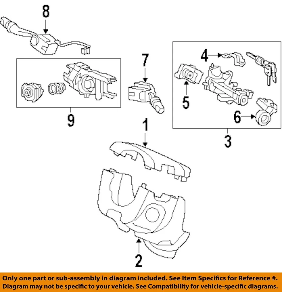 Columna de dirección usada se adapta a: Acura Rl 2005 cambio de piso grado A Foto 3 de 4