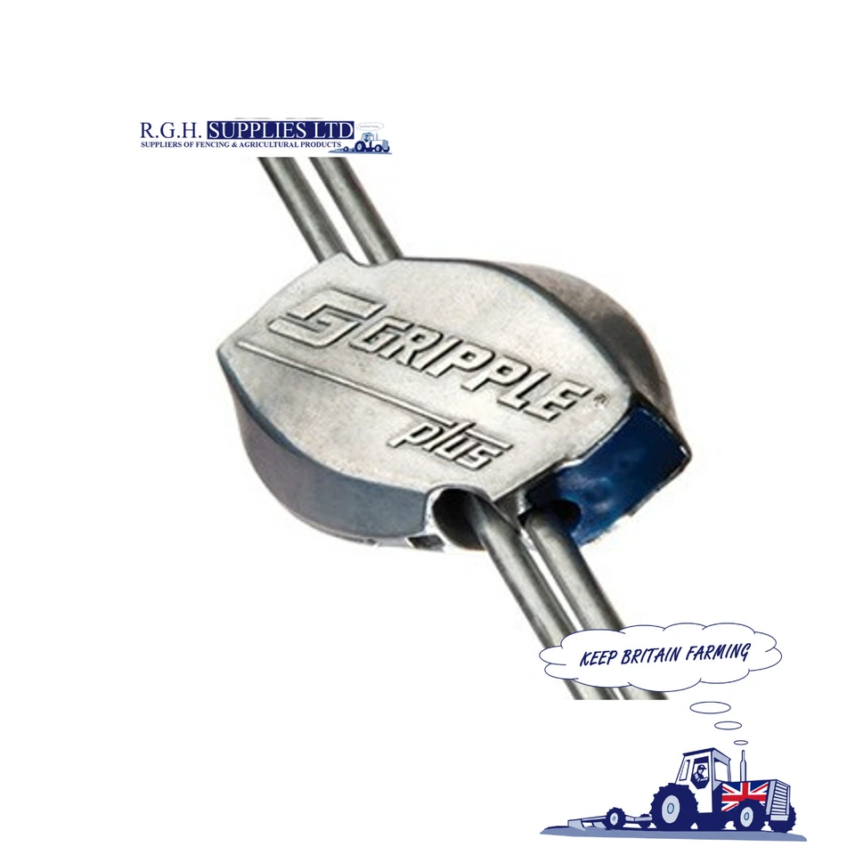 100 Gripple Plus Medium Wire Joiners 2.00-3.25mm - Easy To Use Fence Joiners