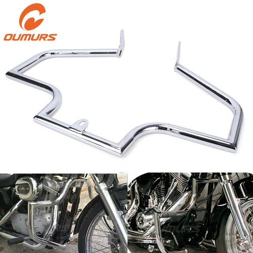 New Highway Engine Guard Crash Bar For Harley Heritage Softail Classic 2000-2017 - Foto 1 di 12