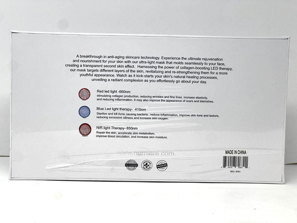Numiere Time Keeper LED Face Mask Blue / Red / NIR Light Therapy