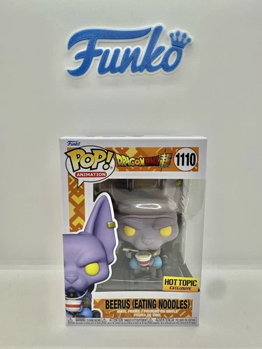 Funko Pop Dragon Ball Z Beerus Eating Noodles 1110 Hot Topic 🇺🇸
