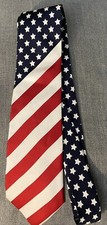 Red, White, and Blue Silk Necktie made in USA by Wolfmark Neckwear