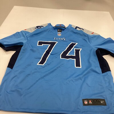 Tennessee Titans #74 Custom “Fat Jack” Blue Nike On Field Jersey XXL New 