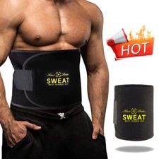 Mens Waist Trainer Corset Sauna Sweat Weight Loss Body Shaper Slimmer Belt Yoga