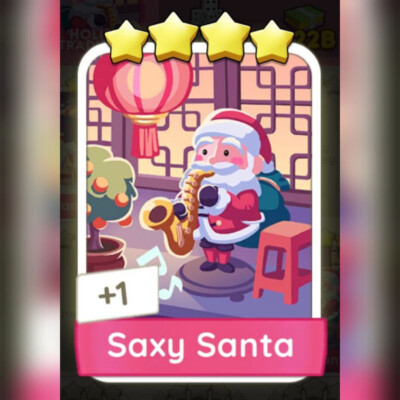 1 x Saxy Santa (    ) (Holiday Traditions - set 11) Mono_poly_go Stickers