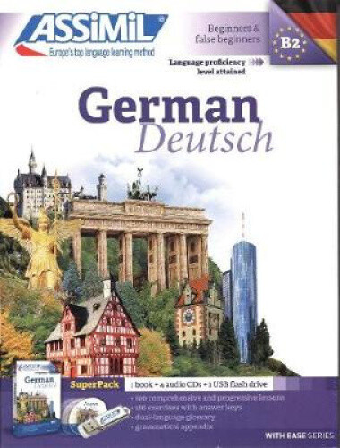 Assimil German: German with Ease - Pack: Book and 4 CDs plus USB stick [German]