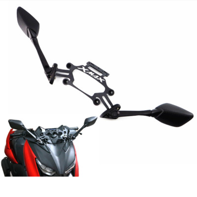 For 2017-2019 Yamaha X MAX 250 300  Rear View Mirrors Fixed Stent Mobile Bracket