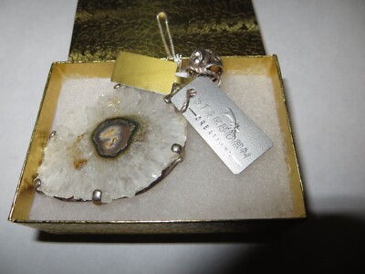 NEU! Starborn Creations Amethyst Rose und Topas Anhänger Silber Halskette 198 $ Etikett