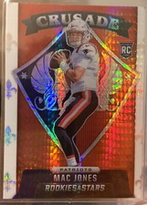 2021 Rookies & Stars MAC JONES Crusade Red Hyper Prizm #24 New England Patriots