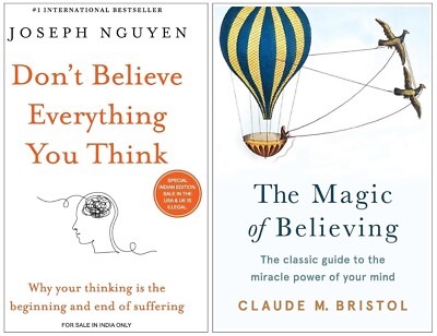 2 Books Set (Don't Believe Everything You Think + The Magic Of Believing)