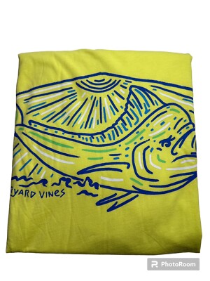 Vineyard Vines Men s S/S Mahi Mahi Tee.Safety Yellow.Sz.XXL.NWT