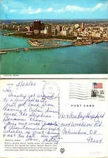 Miami FL General View Postcard Used (47354)