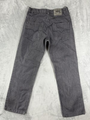 00s Evolution in design 40 inch グレー sk8 Evolution In Design Jeans Mens 32x32 Grey Denim Straight Fit Y2K