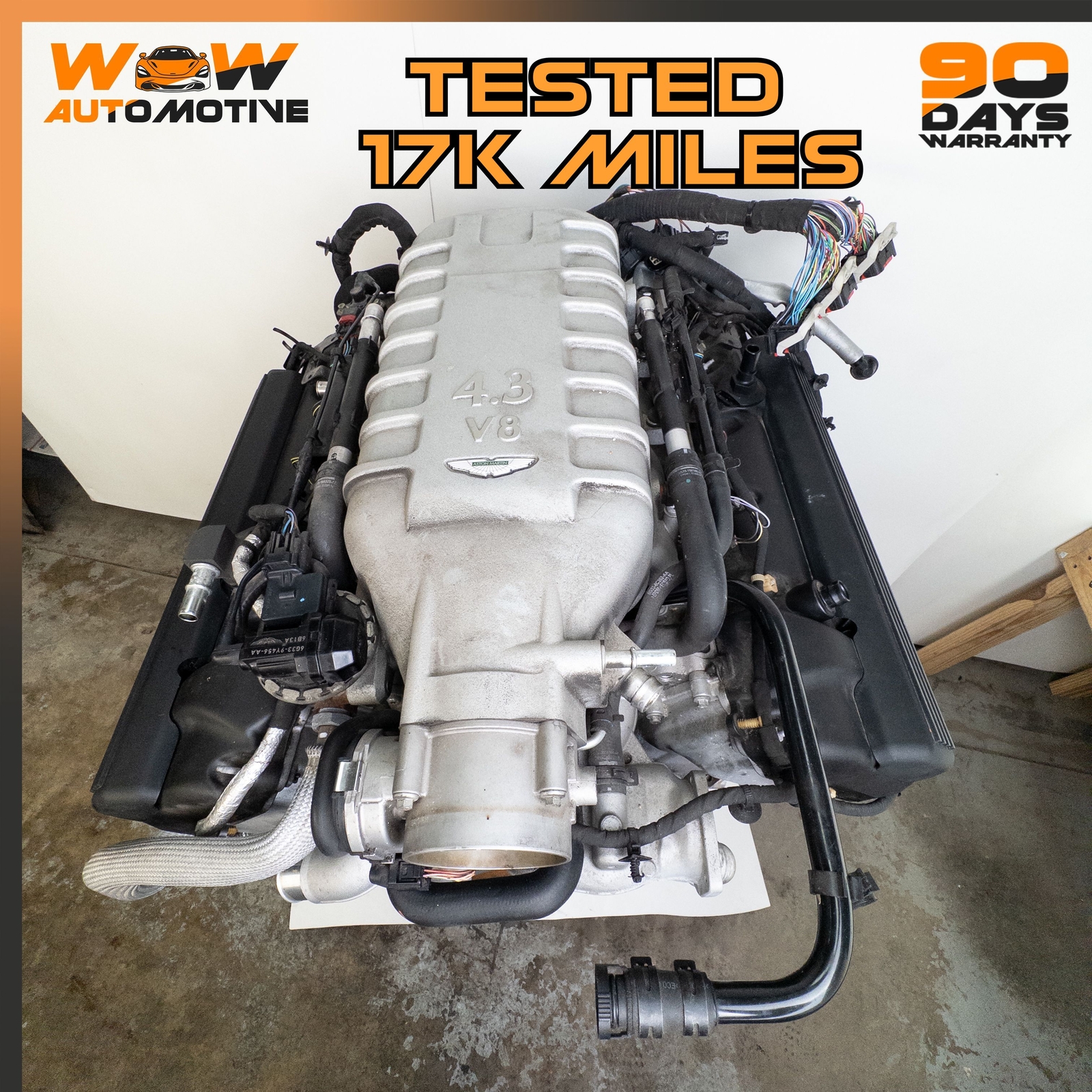 06-08 ASTON MARTIN V8 VANTAGE RWD 4.3L V8 MANUAL ENGINE MOTOR OEM 17K MILES