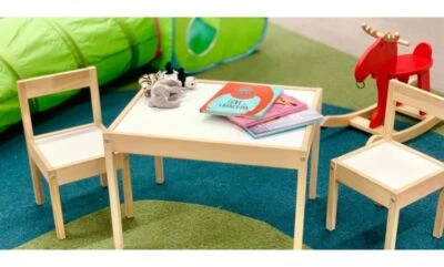 IKEA LATT Children's Small Table and 2 Chairs Wooden Pine Kids Furniture Set New - Image 1 of 3