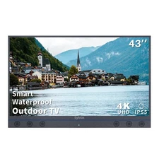 SYLVOX 43'' Outdoor TV 4K Waterproof 1000nits Smart TV With 6 Powerful Speakers