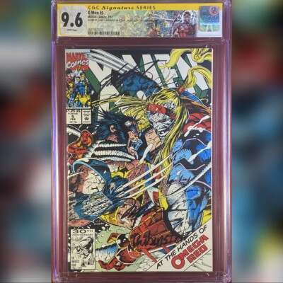 X-MEN #5 CGC 9.6 SS 4X SIGNED JIM LEE CHRIS CLAREMONT SCOTT WILLIAMS RUBENSTEIN