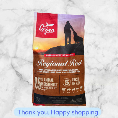 ORIJEN Regional Red Dry Dog Food - 23.5lb EXP2027+ BRAND NEW SHIPPING
