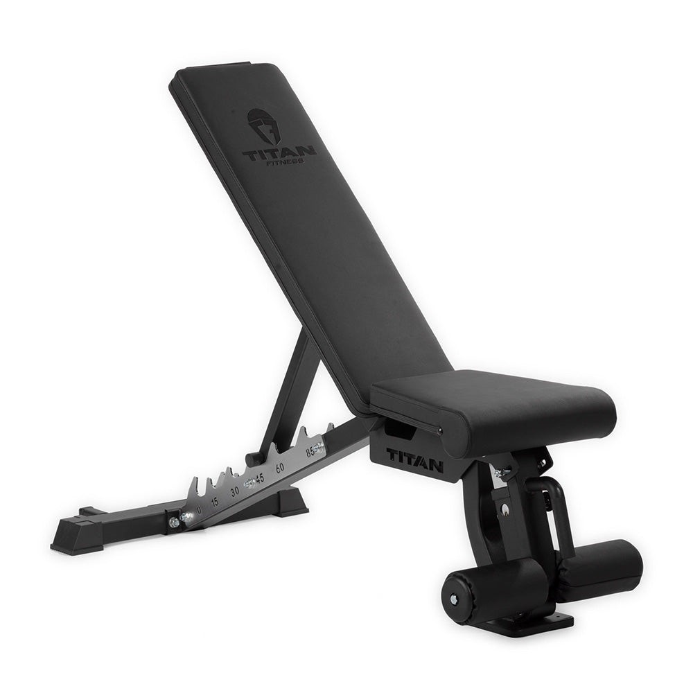 Titan Fitness Elite Series Adjustable FID Bench, 500 LB Incline, 1,000 LB Flat