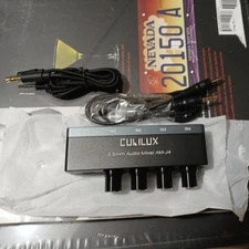 Cubilux 3.5mm Audio Mixer 4 Channel AM-J4 open box new