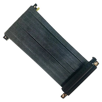 PCIe4.0 x16 Flexible GPU Risers for PC Case Connectors Wire Extension Cable