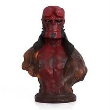Statua Busto Hellboy 8,7'' Resina Figura Espositore Dipinto Modellino Anime Giocattolo
