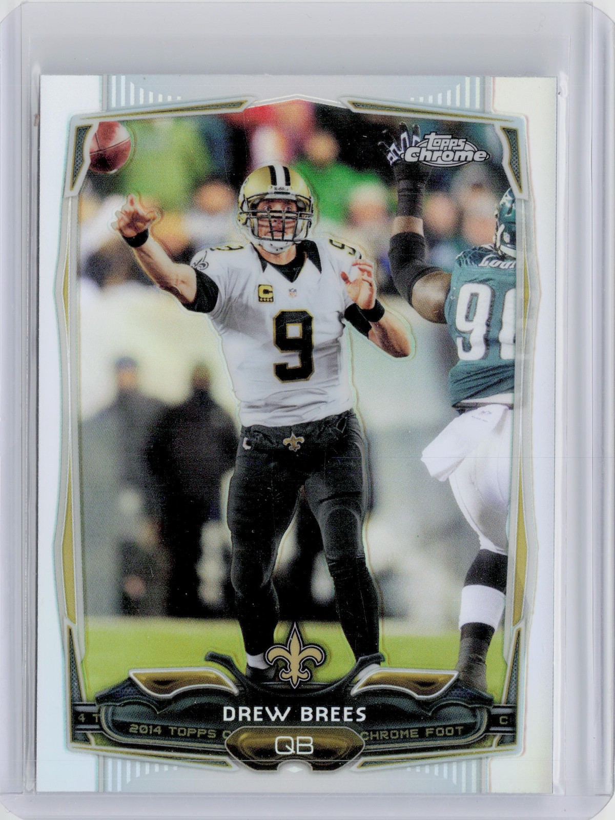 2014 Topps Chrome Drew Brees Refractor #17 Saints
