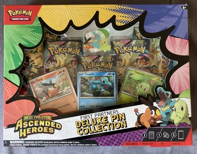 Pokémon TCG - Ascended Heroes First Partners Deluxe Pin Collection -New & Sealed - Image 1 of 2