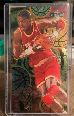 1994-95 Fleer Jam Session Hakeem Olajuwon Slam Dunk Heroes #6 Foil excellent 