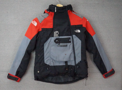 Women's The North Face Steep Tech Jacket Size Large Black Red Gray
