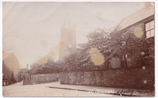 Unidentified Trinity Church Our House RPPC Postcard Street Scene View Edwardian