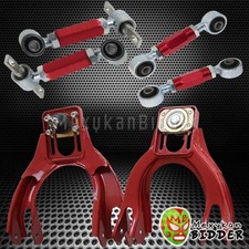 Honda Civic Eg Del Sol Integra Dc2 Front Upper Rear Camber Toe Arm Kit Red