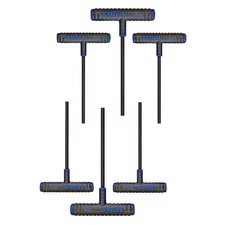 Eklind 64606 6 Piece Metric T-Shape Hex Key Set, 64606