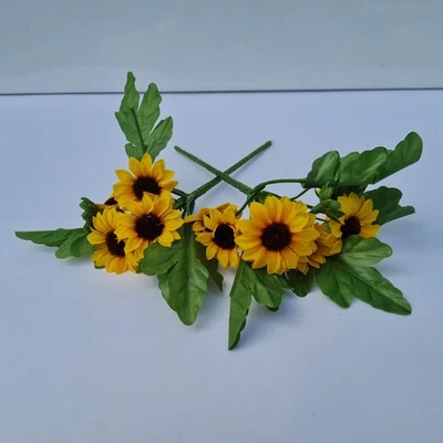 2x Sonnenblume gelb ca. 20cm, Sonnenblumenpick Deko, unbenutzt 123-42 - Bild 1 von 2