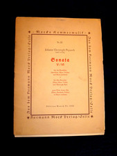 Partitur für zwei Sonaten v. Pepusch, Sonata V / VI, vom Moeck Verlag, Jahr 1939